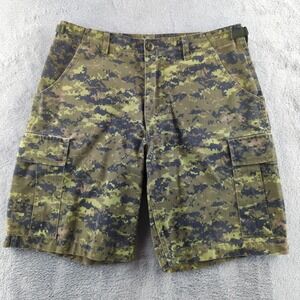 Bermuda Combat Shorts Mens Small Regular Camo Cargo Military Digital Outdoor
